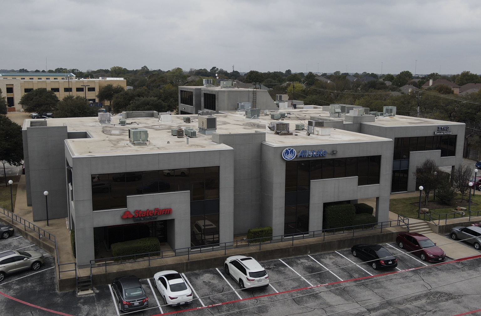 Exterior of a multi-tenant office building
